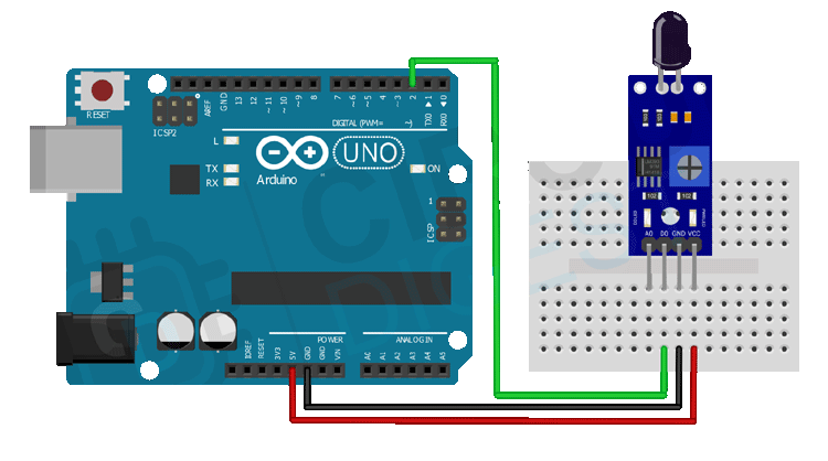 Capteur de flamme arduino