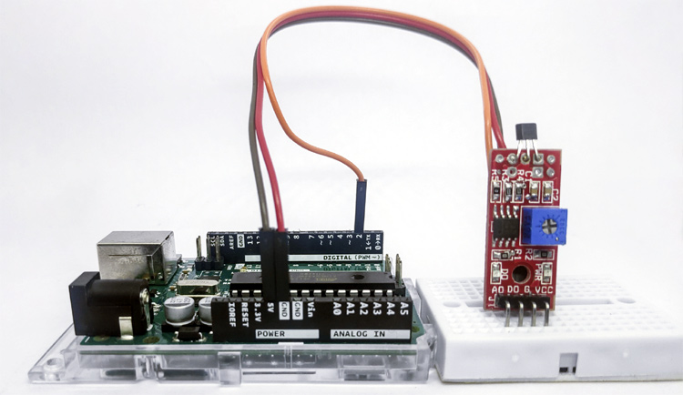 Arduino Hall Effect Sensor Module Project