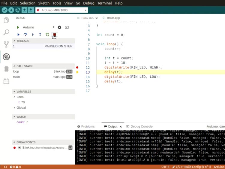 Debugging Arduino C/C++ Code 