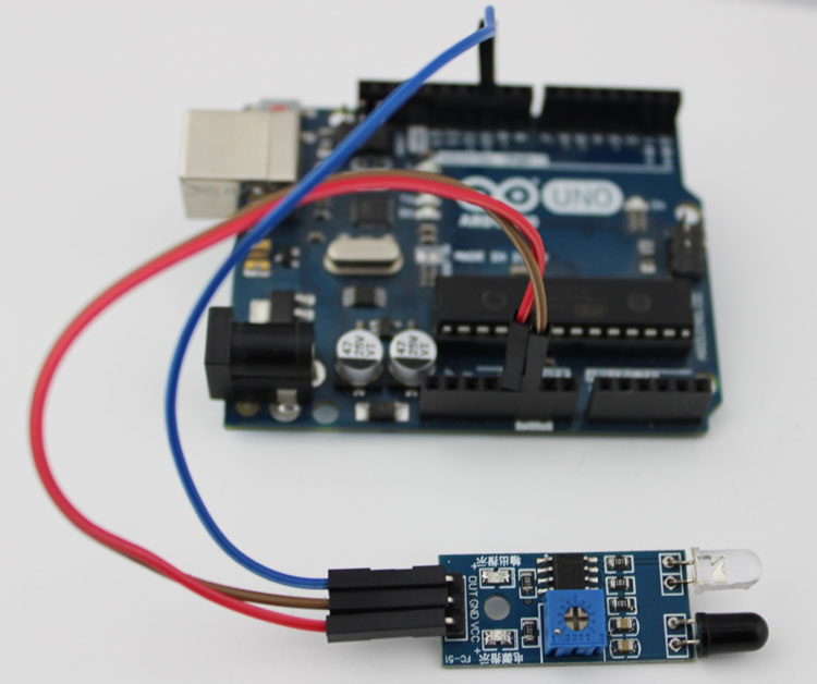 Connecting IR Sensor Module with Arduino Uno