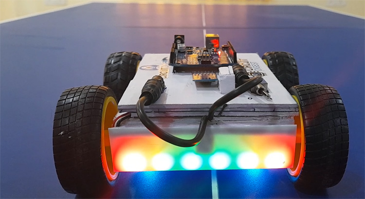 Control a robot car based on esp32 by Bluetooth