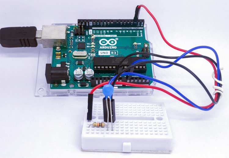 Arduino NTC Thermistor Temperature Sensor