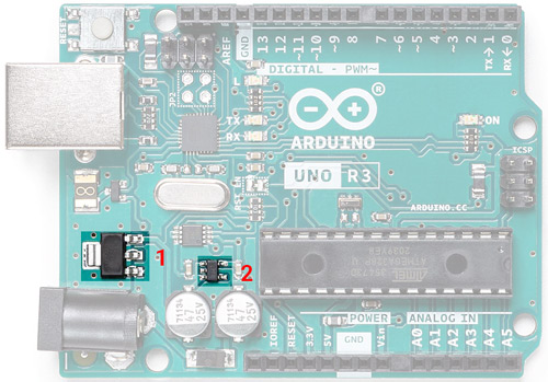 Arduino Uno R3 Development Board - Control Voltage