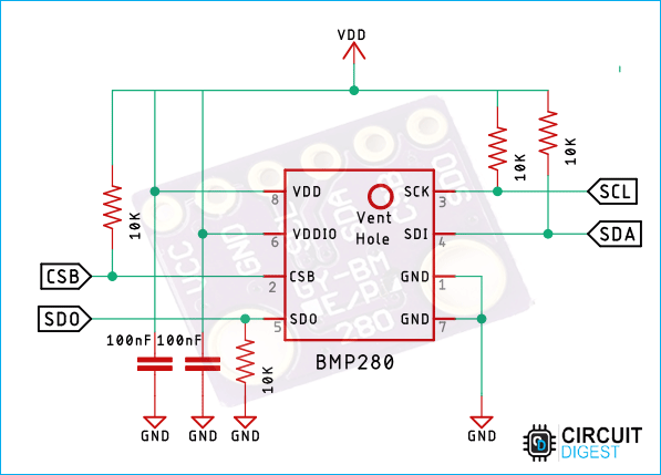 Bmp Module Pinout Interfacing With Arduino Applications Datasheet ...