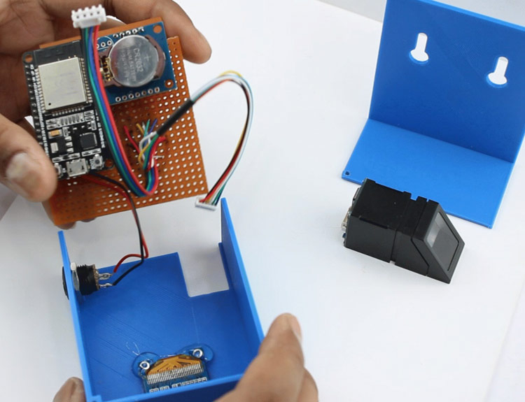 Biometric Attendance System Connections