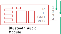 Bluetooth Audio Receiver Module Circuit Diagram