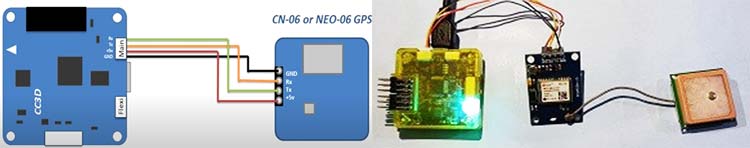 CC3D flight controller with NEO-6M GPS module Connection
