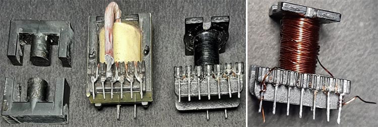 Construction of Switching Transformer for SMPS Ciruit with EL Core 