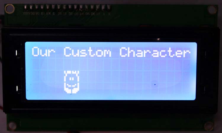 Creating Custom Character on LCD using Raspberry Pi