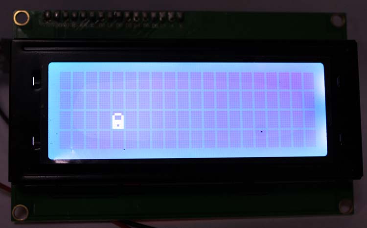 Custom Character Displaying on LCD