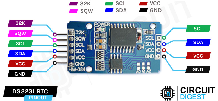 DS3231 RTC Module Pinout, Interfacing With Arduino,, 59% OFF