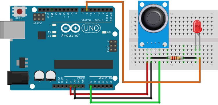 Arduino MQ-2 Gas Sensor Circuit Connections
