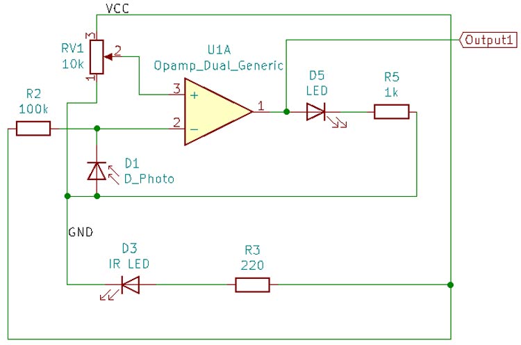 IR Sensor Circuit Diagram