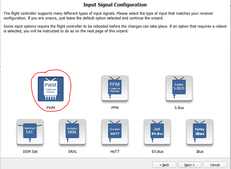 Input Signal Configuration on GCS