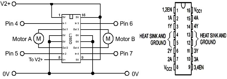 L293d Motor Driver Ic Pinout Datasheet And Specificat