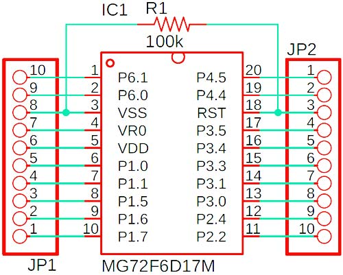 MG82F6D17 IC Schematic Diagram