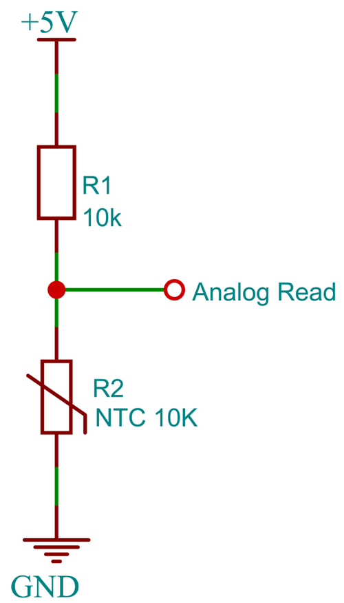 Circuit to Measure NTC Resistance and Temperature 