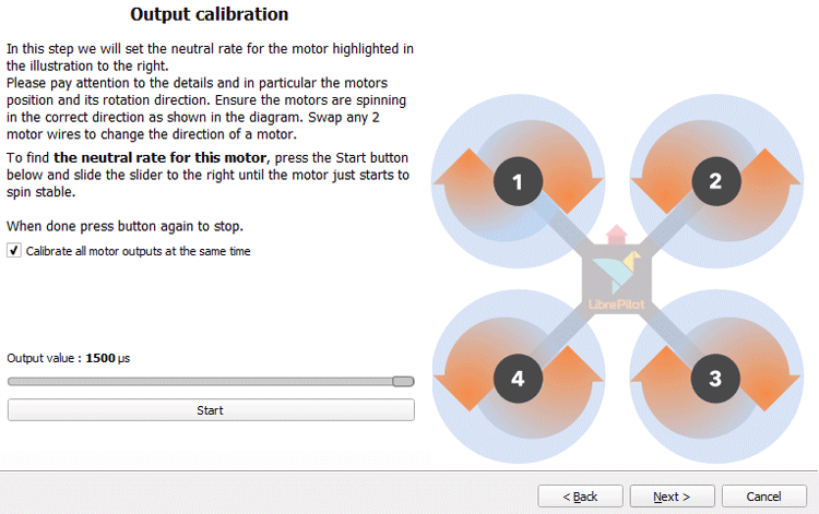 Output Calibration Procedure on GCS