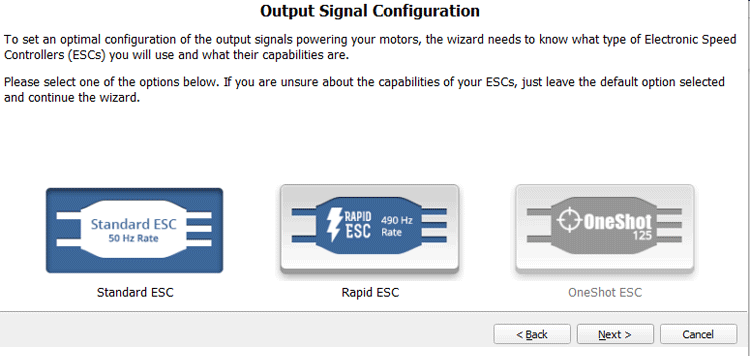 Output Signal Configuration on GCS