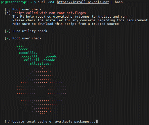 pi hole setup raspberry pi zero w