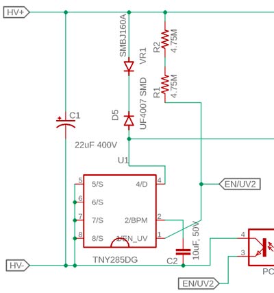 AC 12V LED Strip Driver Circuit