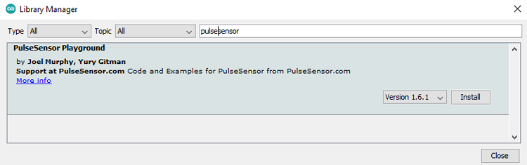 Pulse Sensor Arduino Library