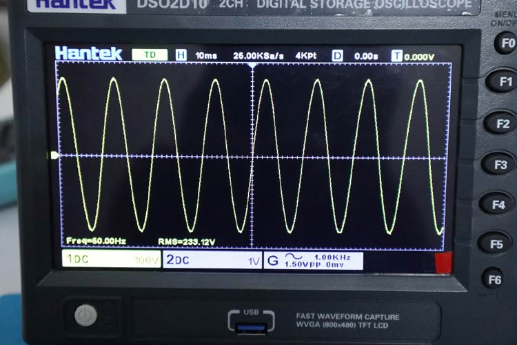 Pure Sinewave Inverter Output Waveform