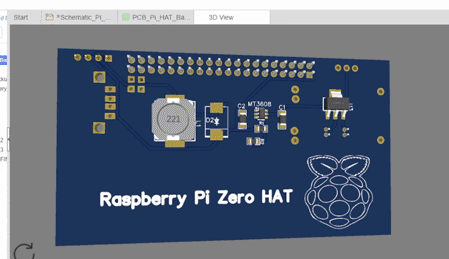 Raspberry Pi HAT 3D View