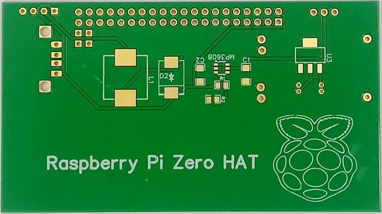 Raspberry Pi Zero Battery HAT PCB