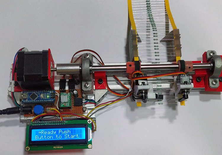 Resistor Reel Cutting Robot using Arduino
