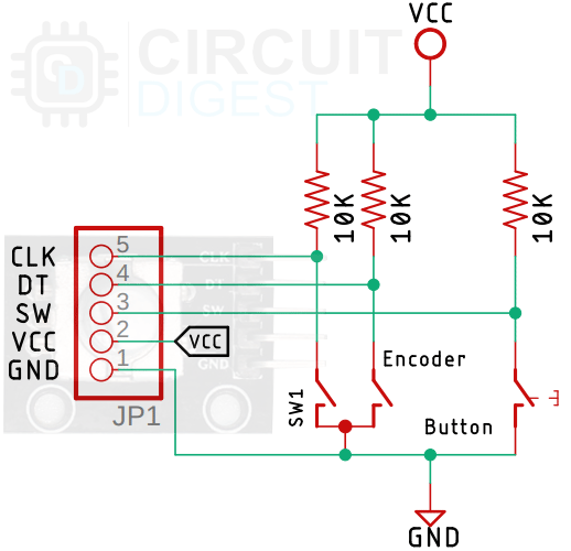 Modulo Encoder Rotativo 2 canali con Pulsante - Arduino rotary switch