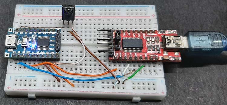 STM8S103 based IR Signal Decoder Circuit