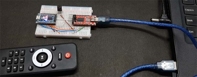 STM8S103F Based IR Decode - Testing