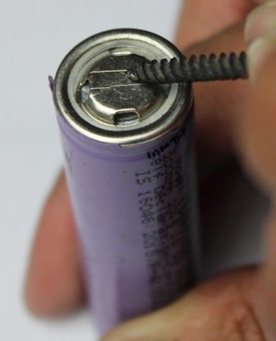 Scratching Terminals of Batteries