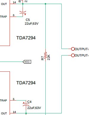 Setting Output and Configuring TDA7294 Based Amplifier