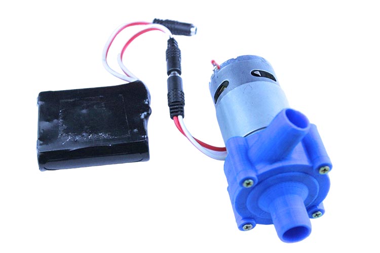3d printed casing water pump with battery