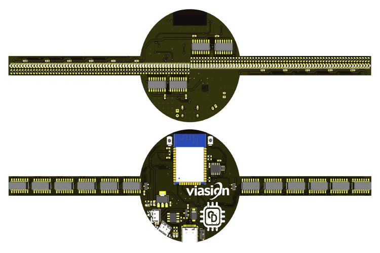 3D View of POV display PCB