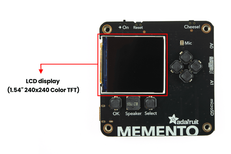 Adafruit Memento LCD Display