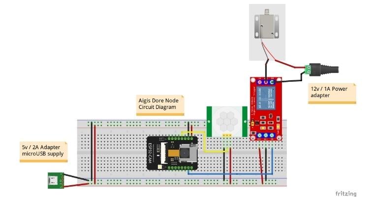 Aigis Door Node Circiut Diagram