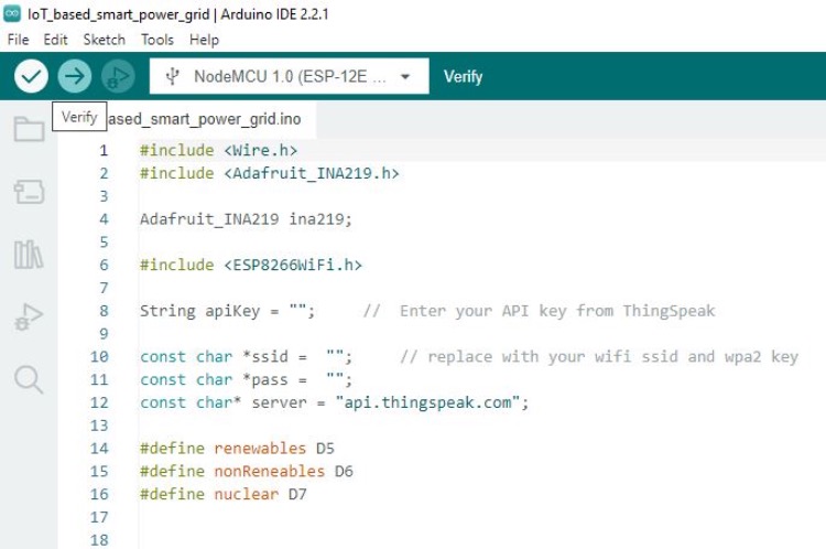 Arduino code IoT-Based Smart Power Grid