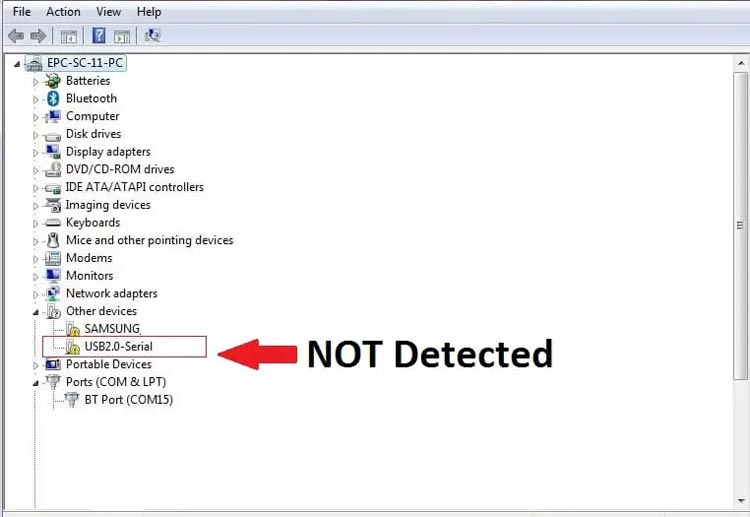 Arduino Error - USB Driver Installation