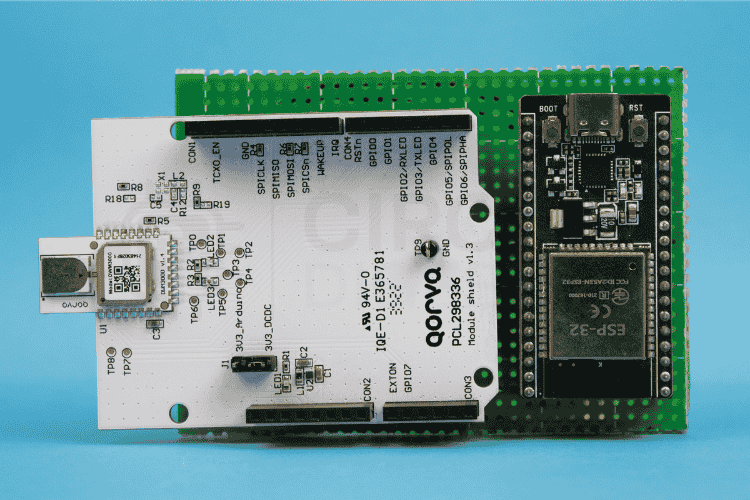 Assembled BQorvo0 DWM3000 UWB