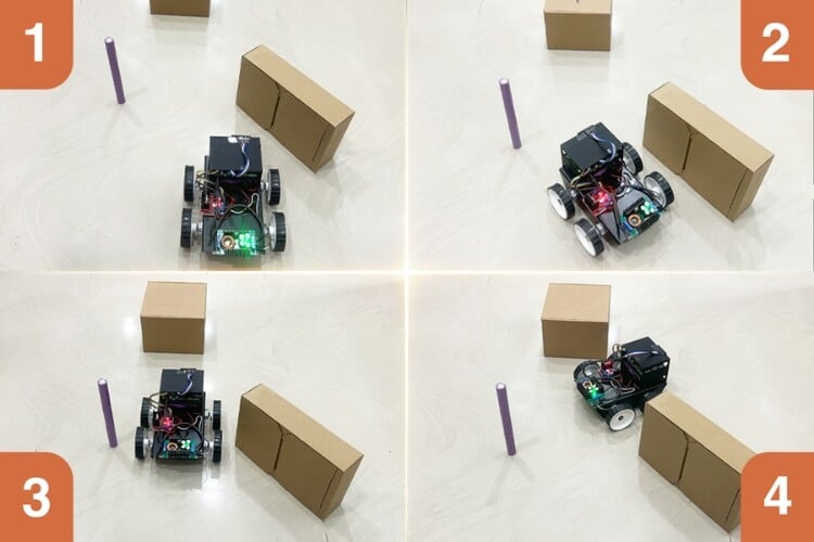 Autonomous High-Speed Swerving Vehicle using the VL53L5CX Sensor Working