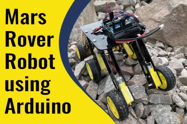 Build your own Mars Rover Robot using Arduino