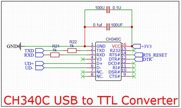 CH340C USB To TTL IC 
