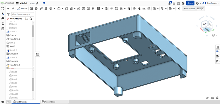 3D Printed Part Top