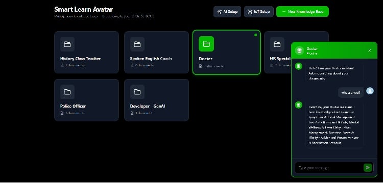 Chat Dashboard SmartLearn Avatar