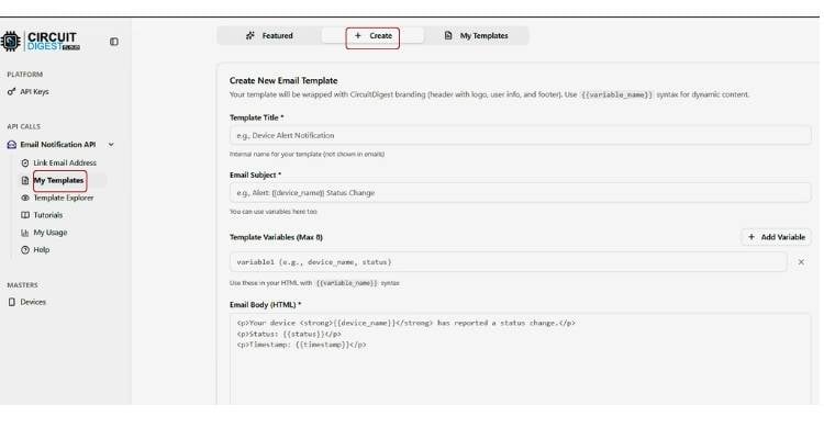Creation of Custom Templates