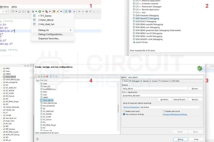 Debug Configurations