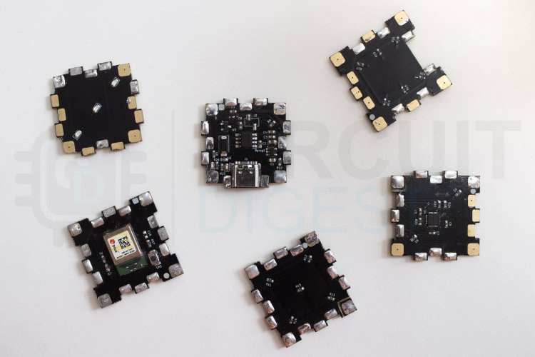 Smart LED Dice Assembled PCB